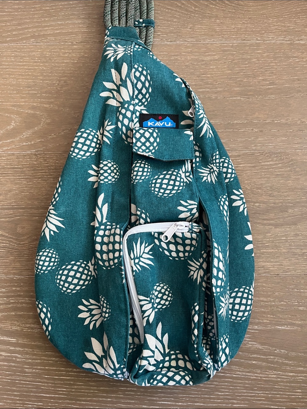 KAVU Pineapple Print Canvas Rope Bag - Picture 2 of 9